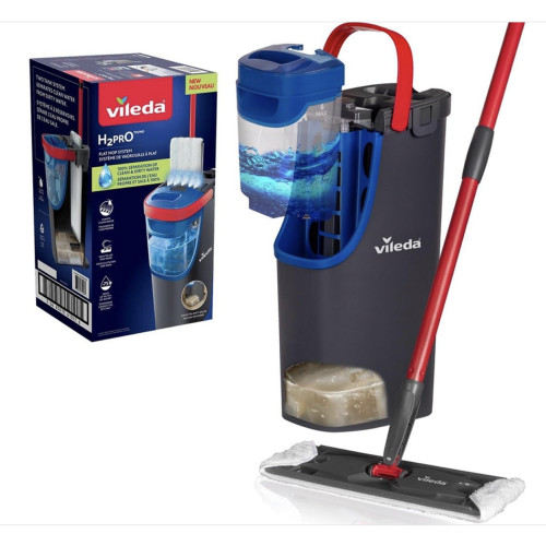 Набор для уборки Vileda H2PRO Flat Mop System с ведром и плоской шваброй